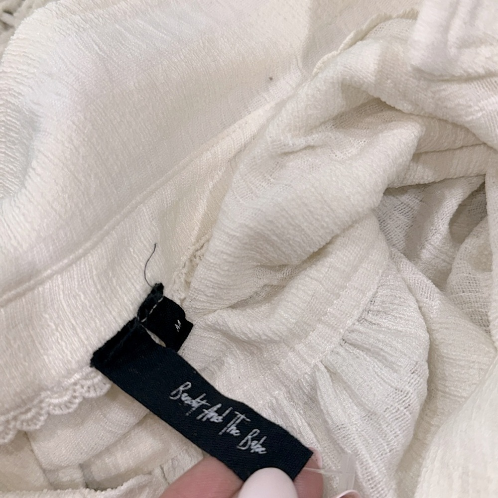 Women's White Button Down Shirt - Picture 7 of 9